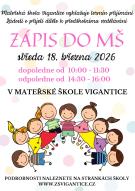 Zápis do mateřské školy Vigantice 1